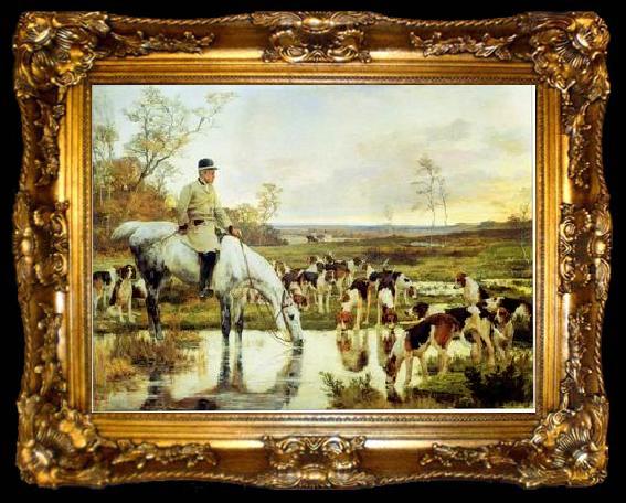 framed  unknow artist Classical hunting fox, Equestrian and Beautiful Horses, 084., ta009-2
